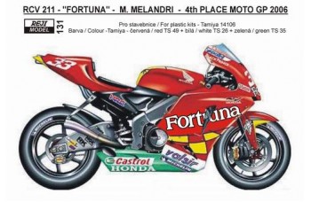 Decal – Honda RCV 211 MotoGP 2006 -„FORTUNA“ # 33